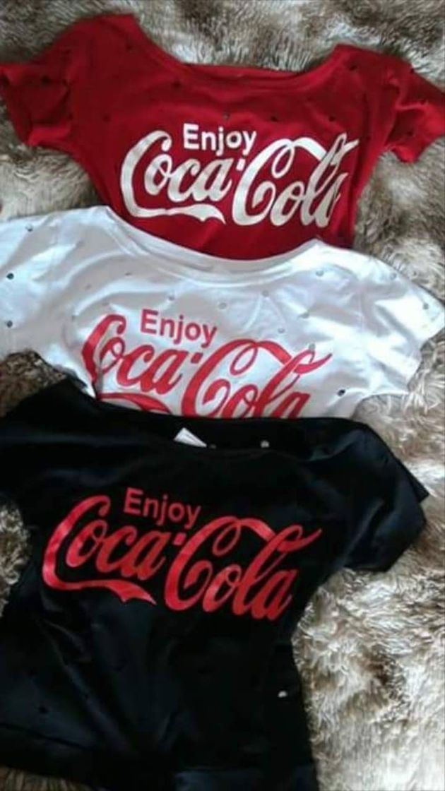 Moda Blusa linda Perfeita da coca cola 