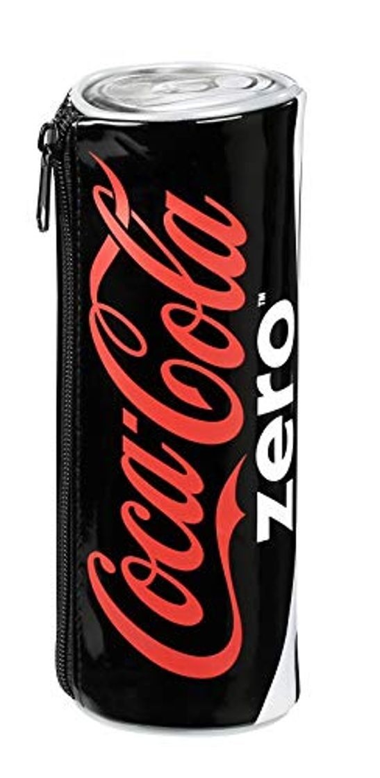 Moda Coca Cola Cola Zéro Estuches, 20 cm, Negro