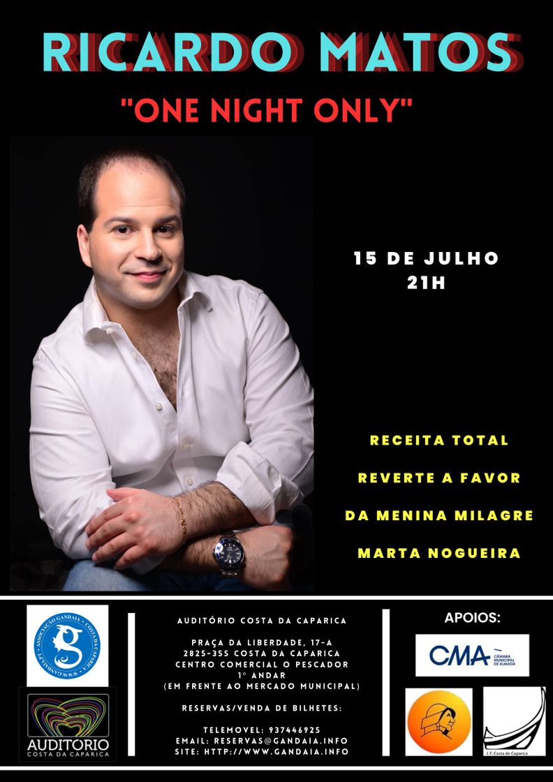 Moda Ricardo Matos - One Night Only show July 15th,2023