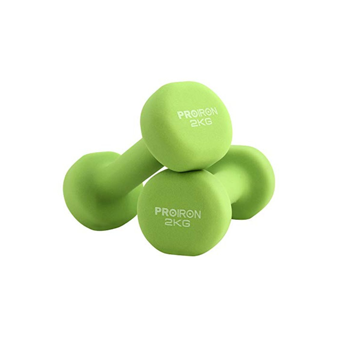 Fitness PROIRON Mancuernas de Neopreno -Mancuernas con Revestimiento de Neopreno 2 x 2