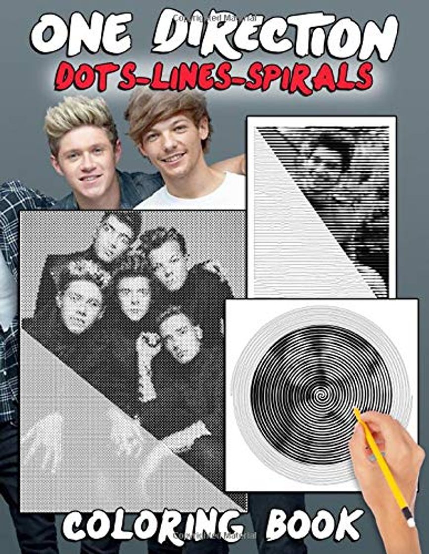 Libro One Direction Dots Lines Spirals Coloring Book: Great gift for girls and teens who love One Direction with spiroglyphics coloring books