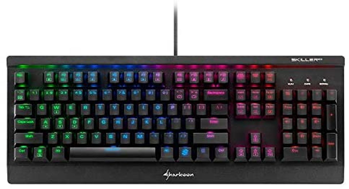 Products Sharkoon Skiller MECH SGK3 RGB Teclado mecánico 2-Block White Led