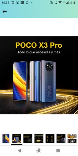 Smartphone Poco X3 PRO 128gb 6gb RAM – Phantom Black - Preto