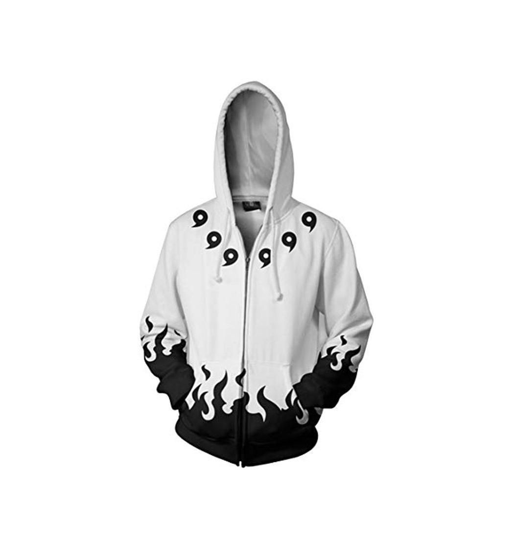 Fashion FLYCHEN Hombre Sudaderas con Capucha Naruto Figura Impresa Sudadera Naruto Shippuden Anime