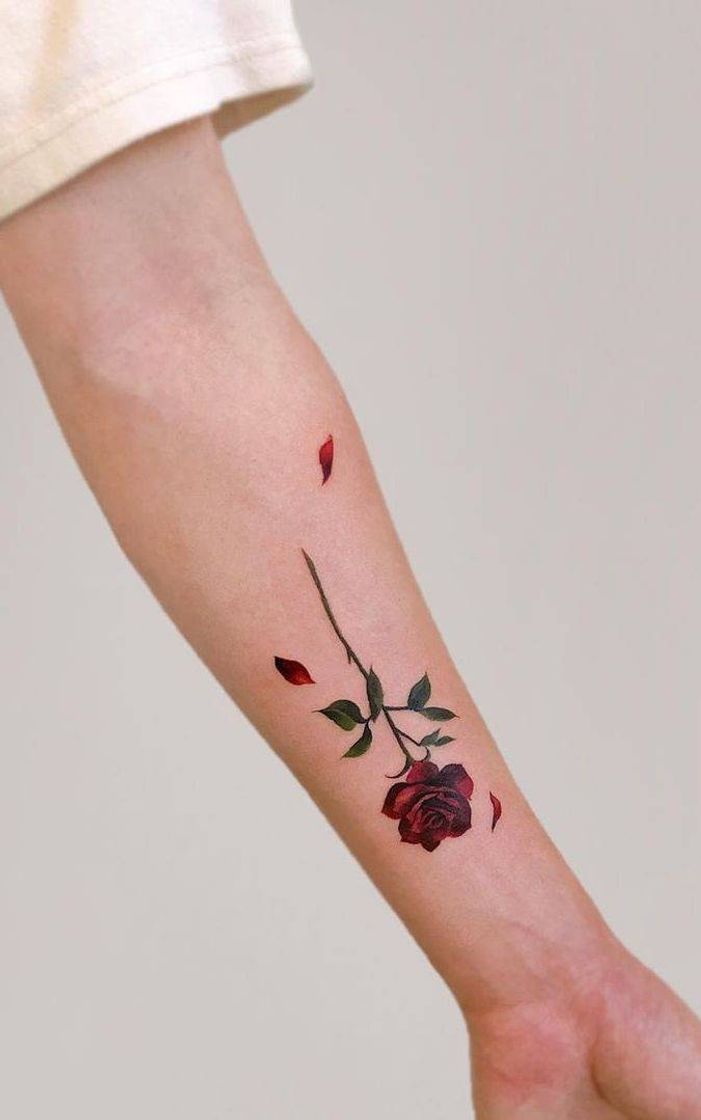 Fashion Tatuagem de Flor