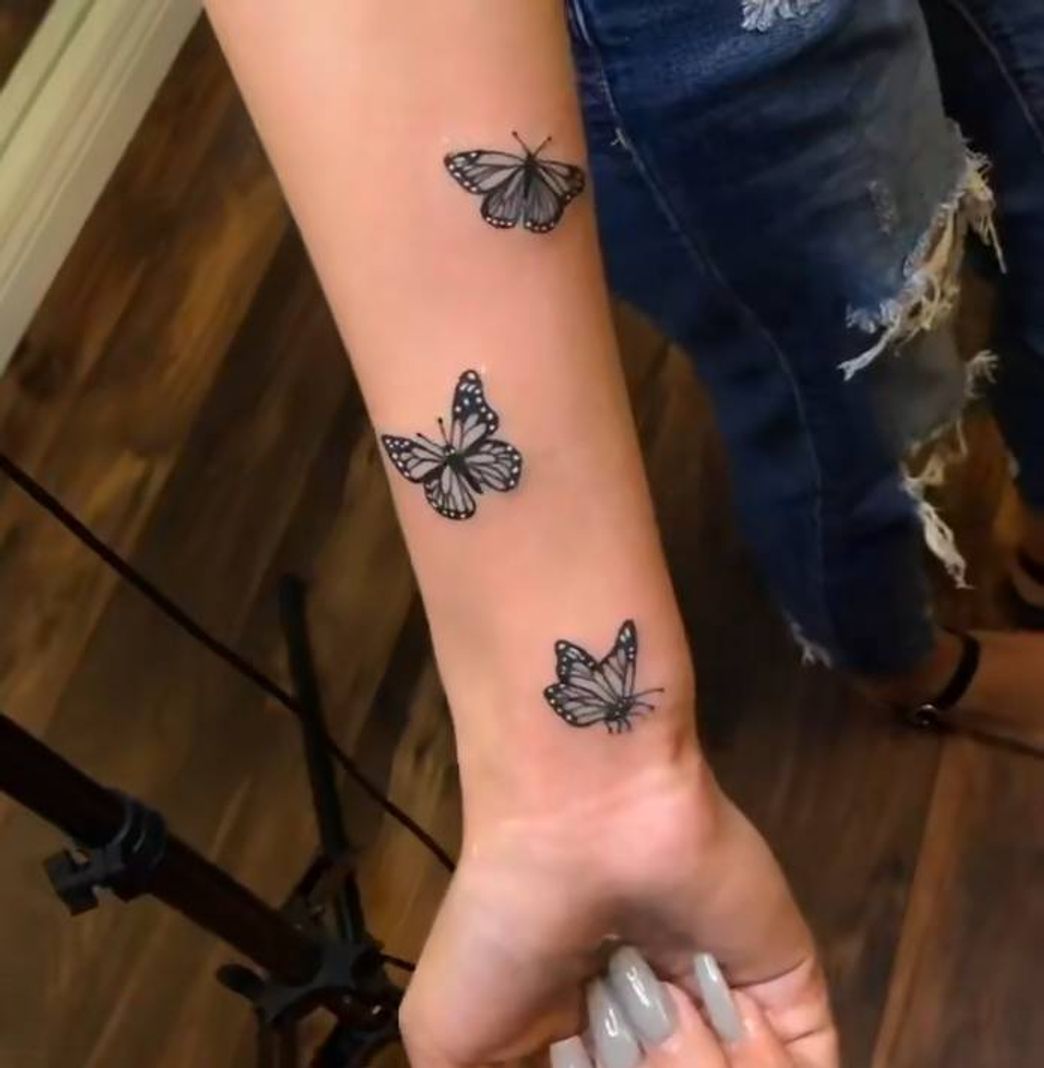 Fashion Tatuagem de borboleta