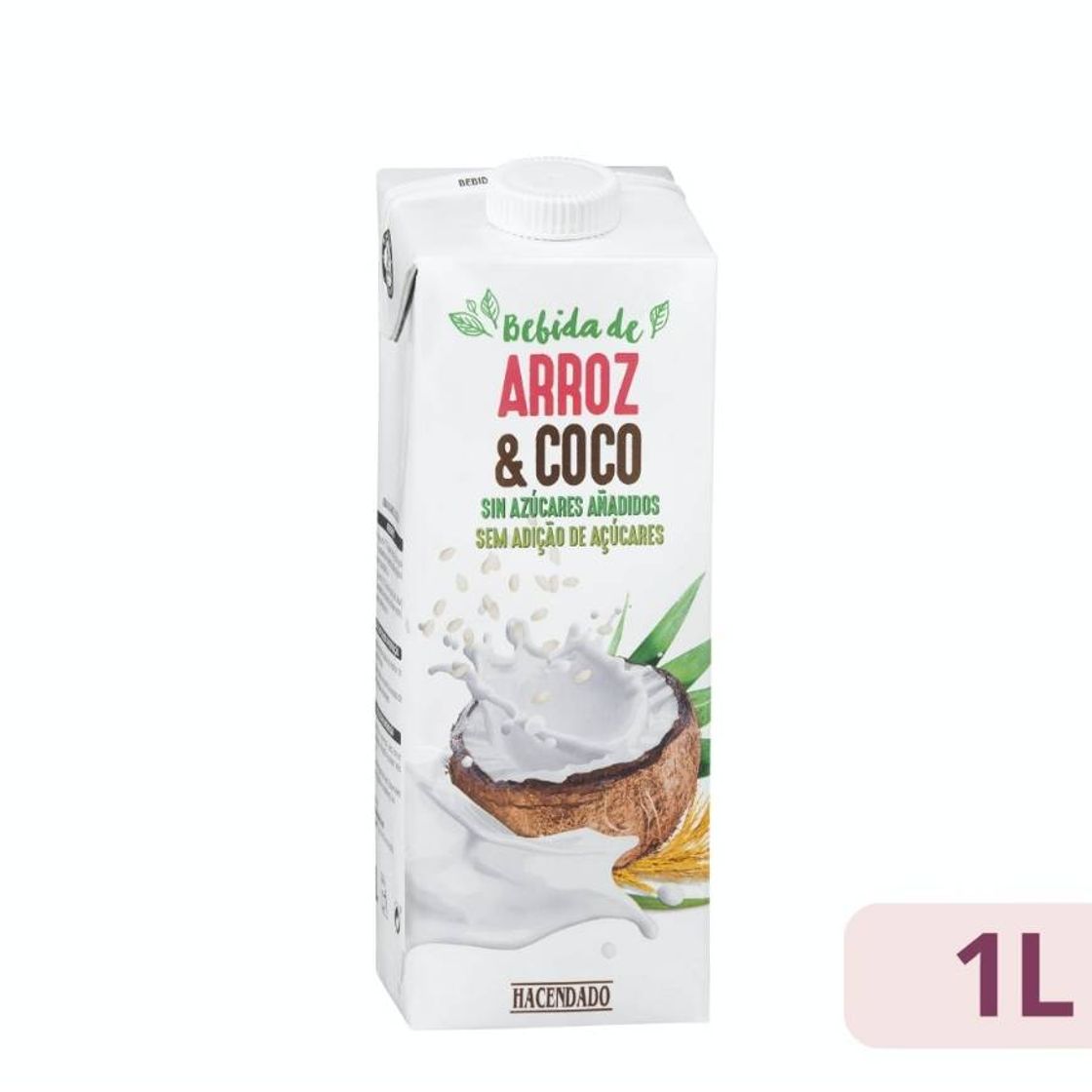 Social Bebida de Arroz y Coco Hacendado 