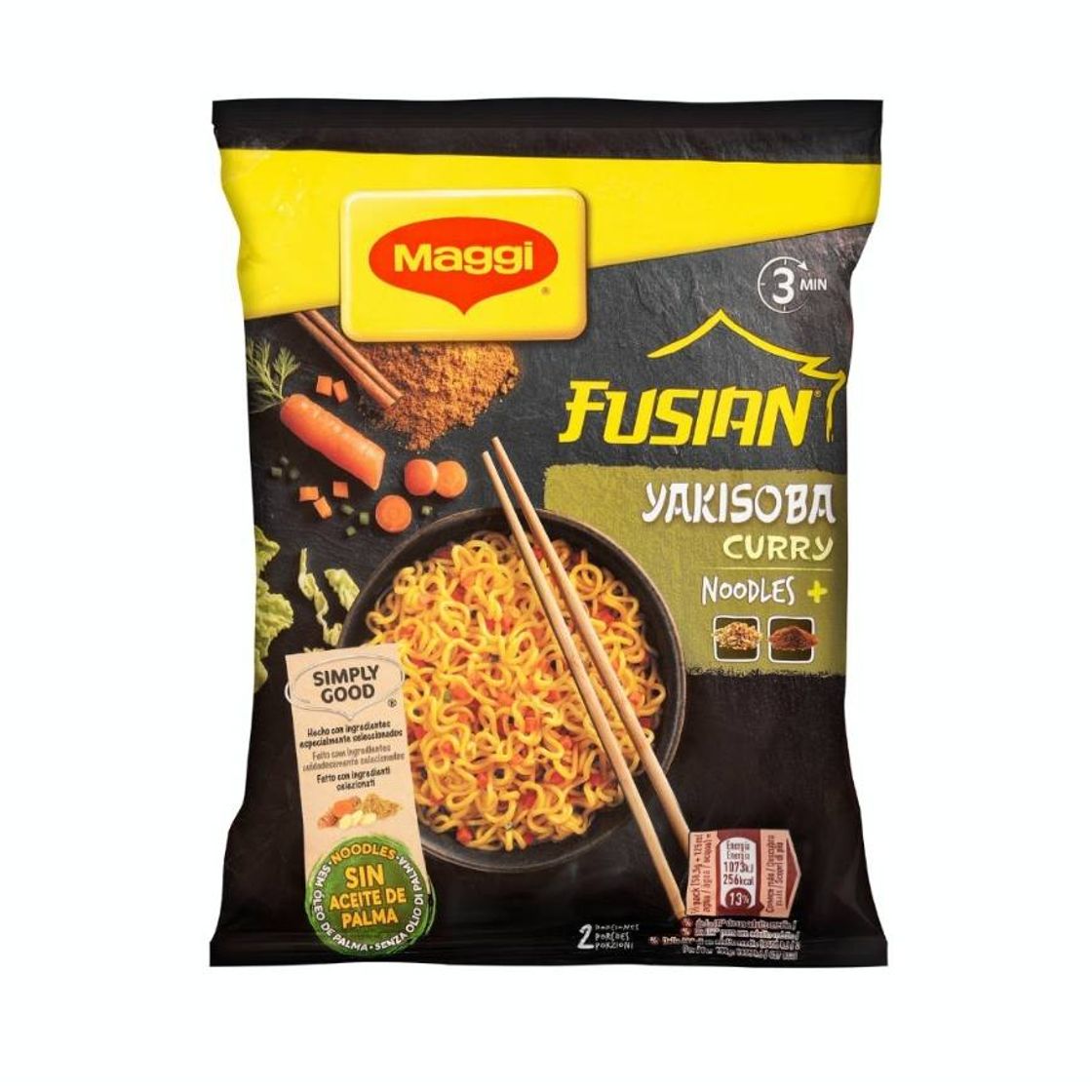 Moda Fideos Orientales Yakisoba Curry Maggi