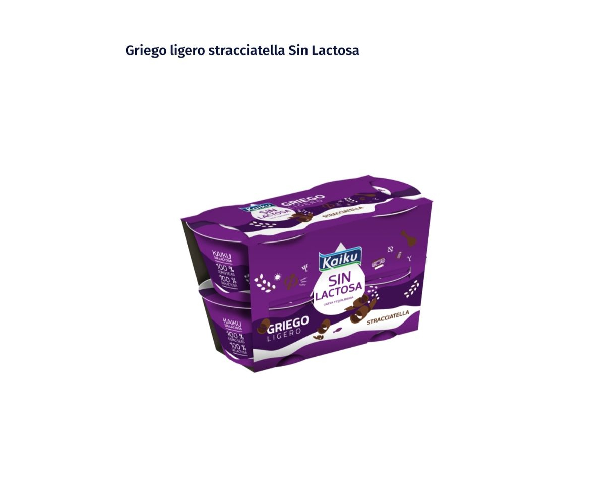 Productos Griego ligero stracciatella Sin Lactosa