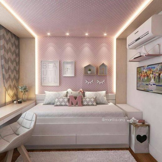 Que #quarto lindo!! Adorei esse rosa delicado deixando o quarto