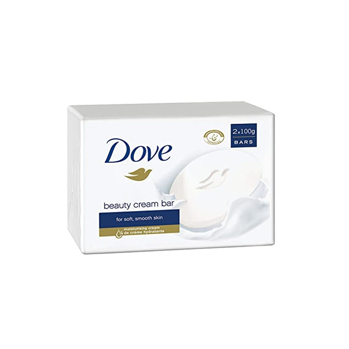 Beauty Dove Original Jabón en Pastilla para Piel Tersa y Suave con ¼