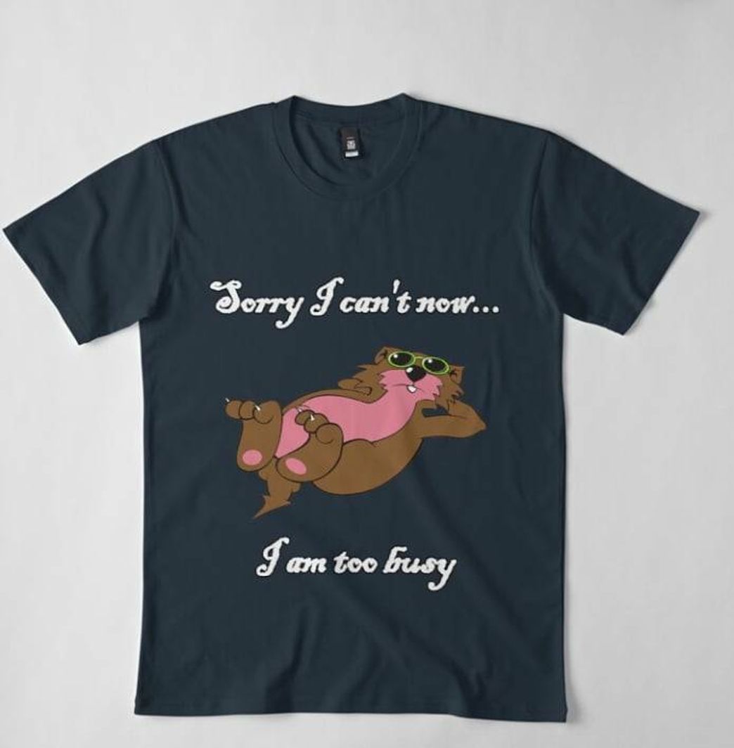 Fashion Funny T-shirt with a very busy Marmot...