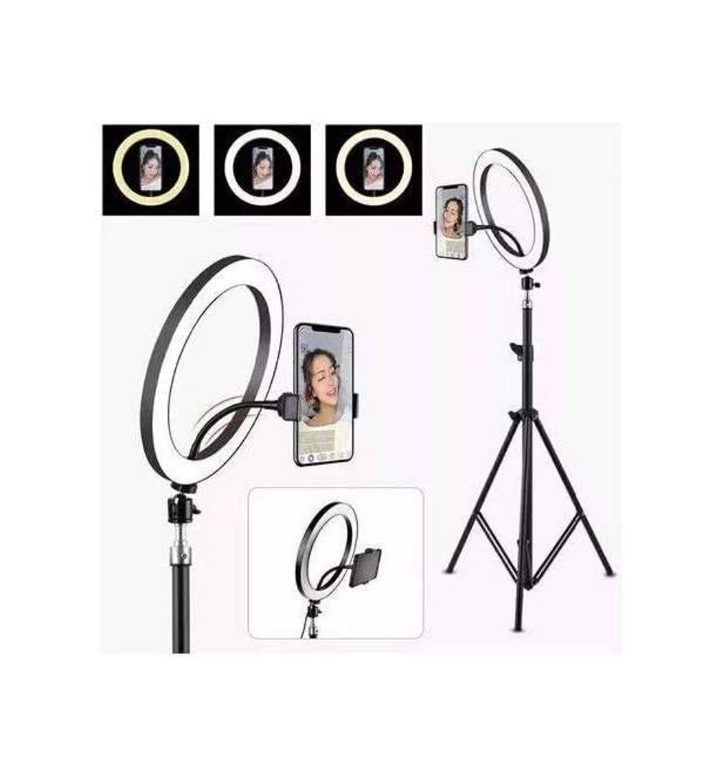 Social  Kit Completo Anel de Luz LED Com Tripé