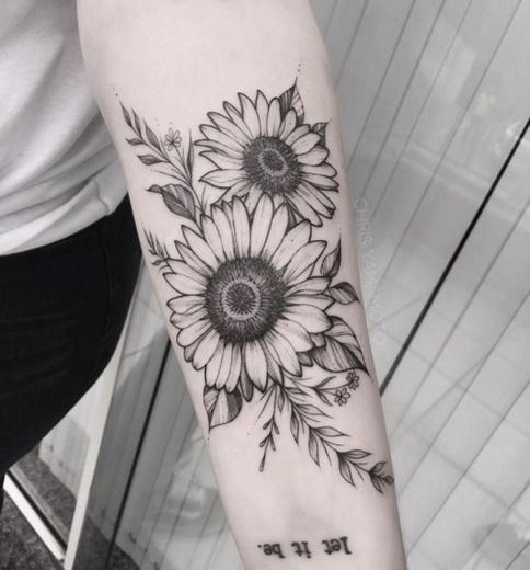 Tatuagem de girassol🌻💛