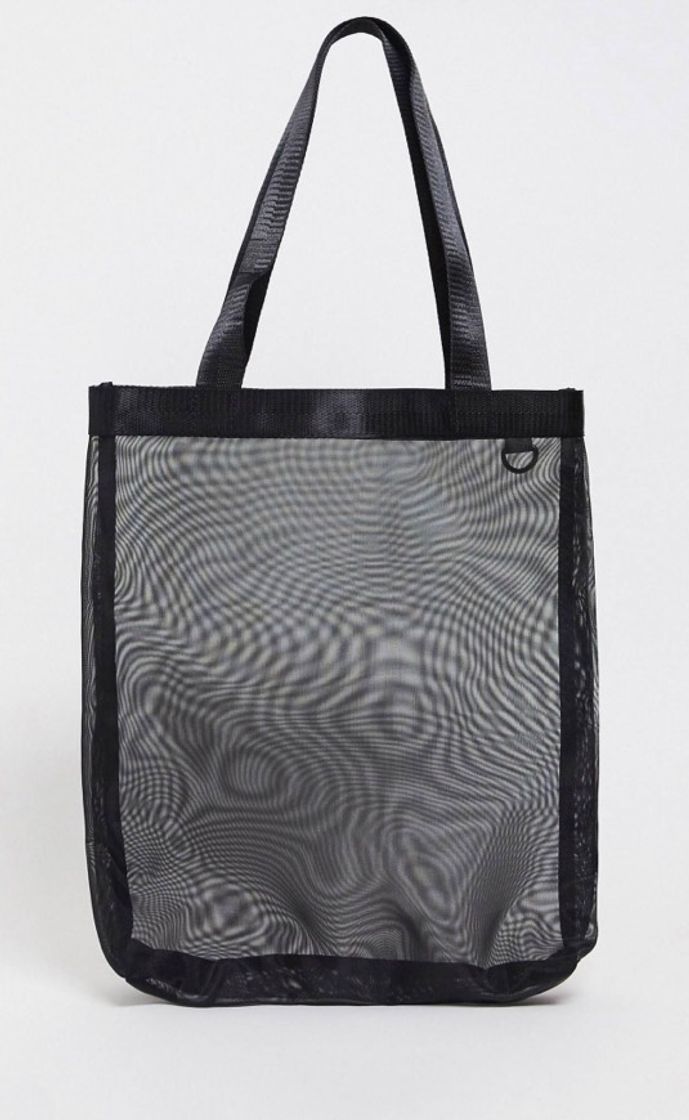 Fashion Bolso Tote negro de malla