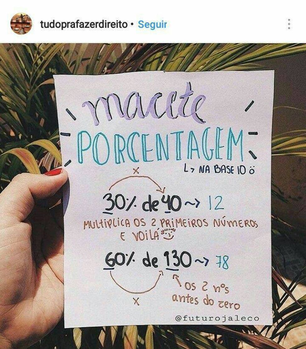 Fashion Macete porcentagem 