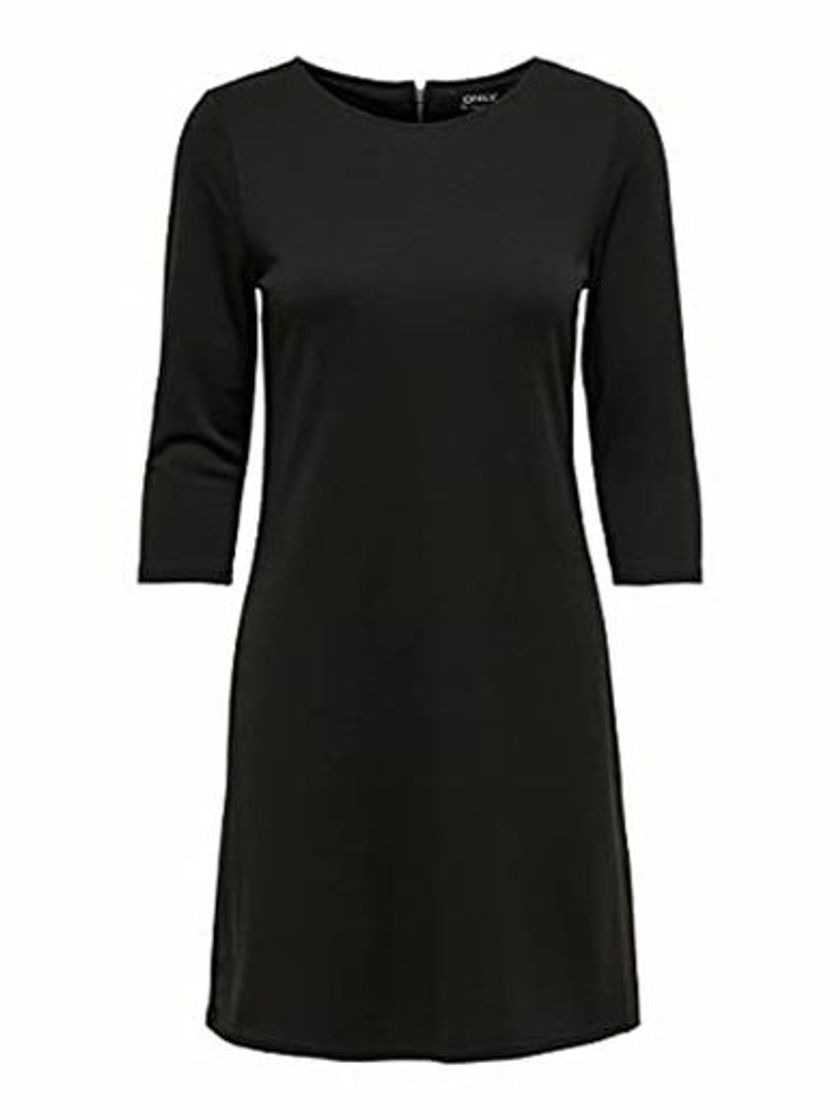 Fashion Only Onlbrilliant 3/4 Dress Jrs Noos Vestido, Negro