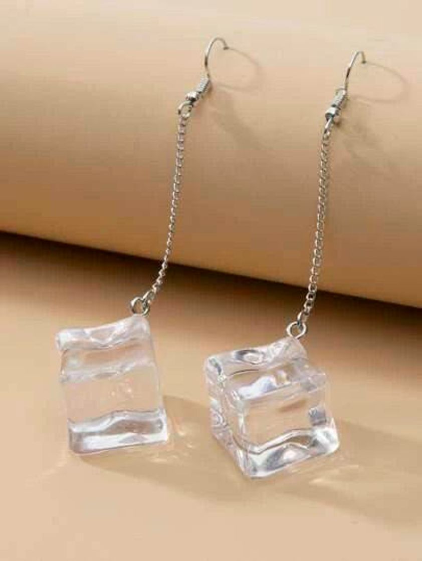 Products ice cube shaped drop earrings