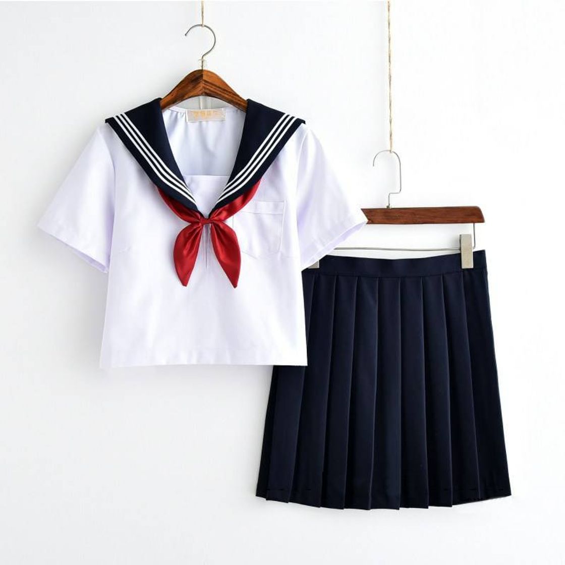 Fashion Uniforme Japonês Branco com Azul Seifuku