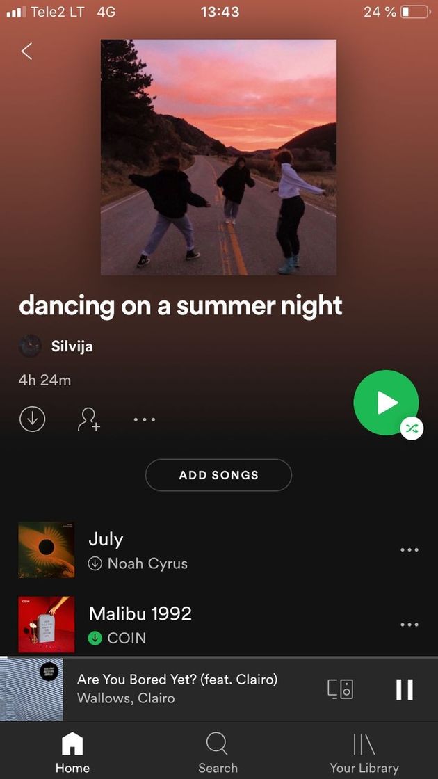 Music dancing on a summer night