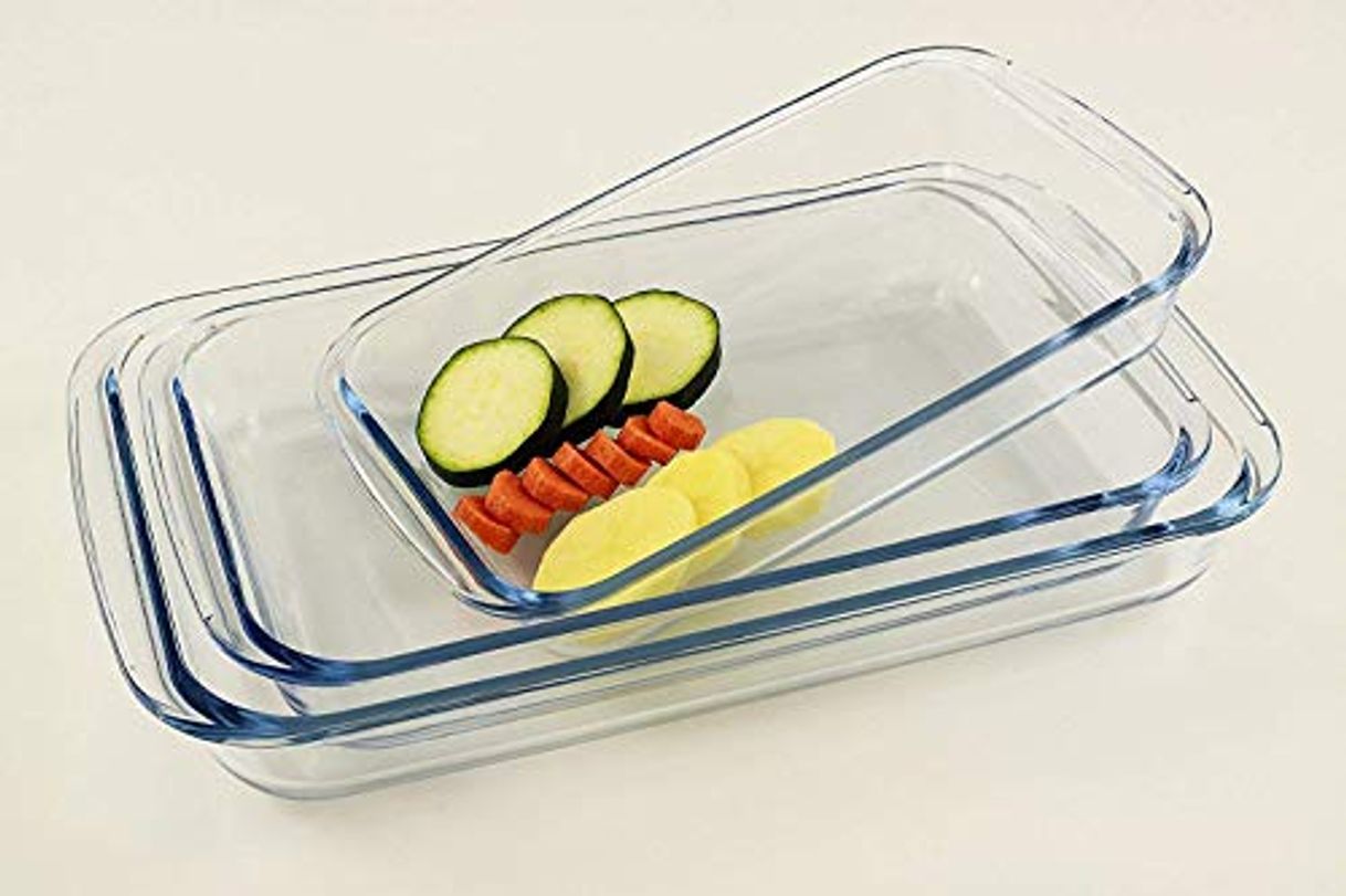 Producto BANDEJAS DE HORNO TIPO ”PYREX” SET 3 BANDEJAS GOURMET TOOLS