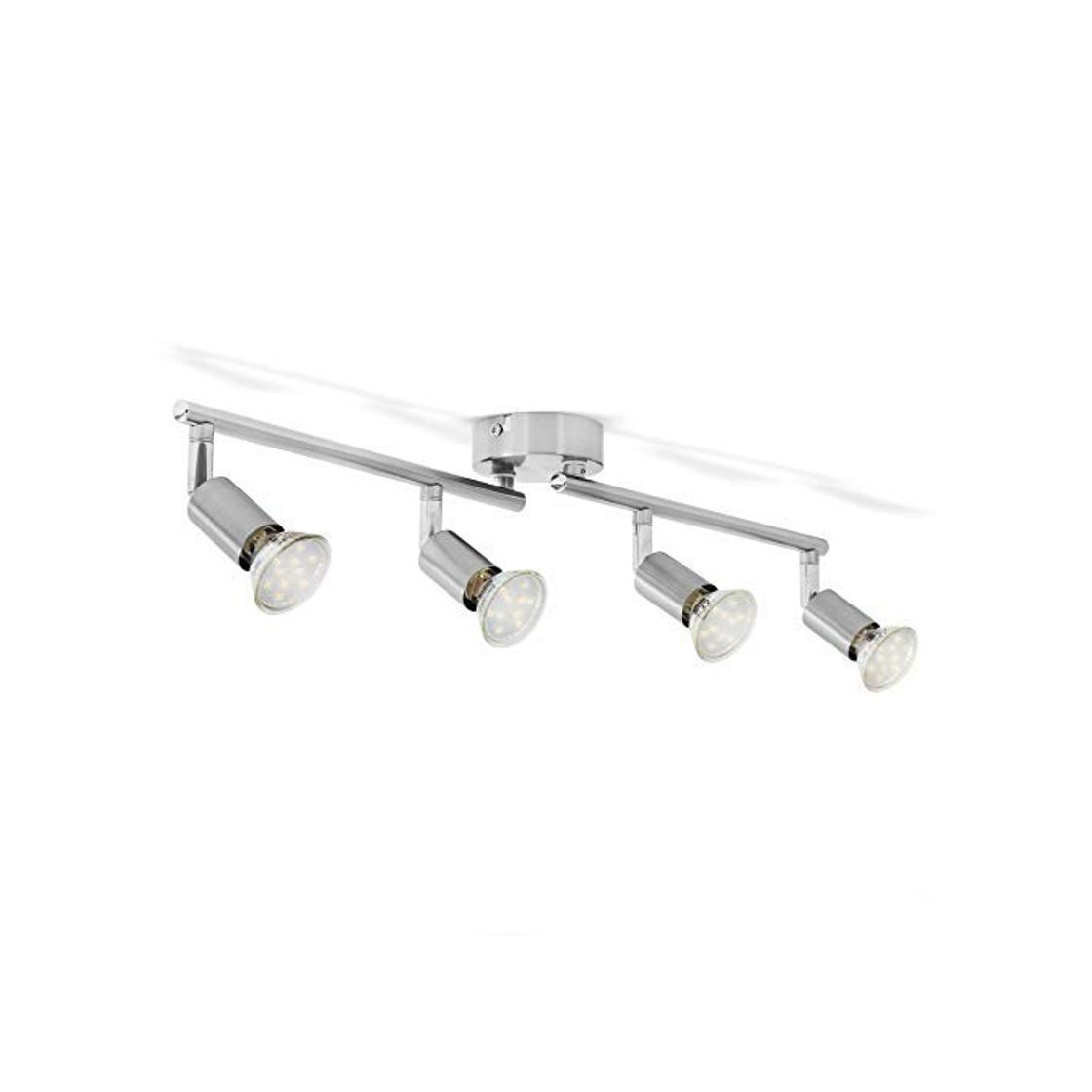 Product B.K.Licht - Lámpara de techo con 4 focos LED GU10