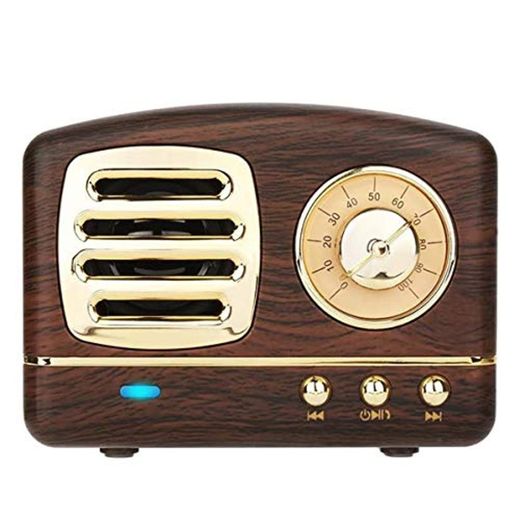 COOLEAD Altavoz portatil Bluetooth Vintage Mini Efecto del Sonido HiFi Envolvente estéreo