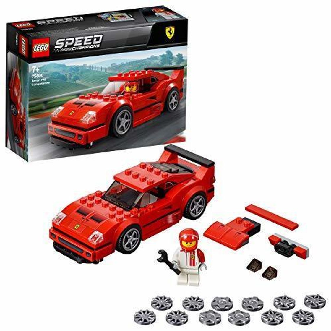 Social LEGO Speed Champions - Ferrari F40 Competizione, juguete de construcción coche deportivo