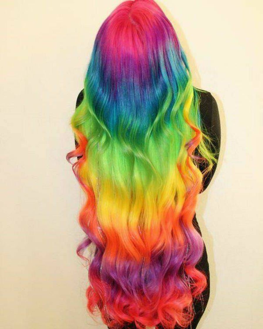 Moda Cabelo arco iris