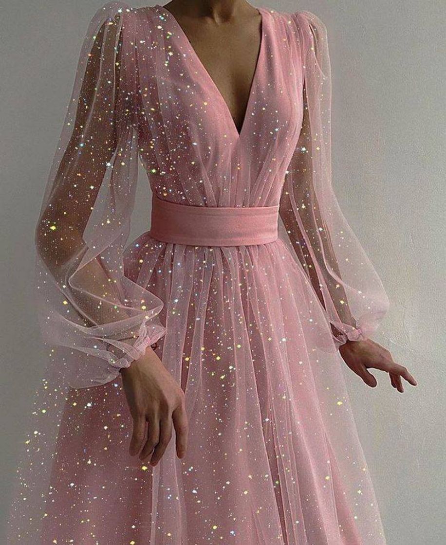 Fashion Pink glitter Dress