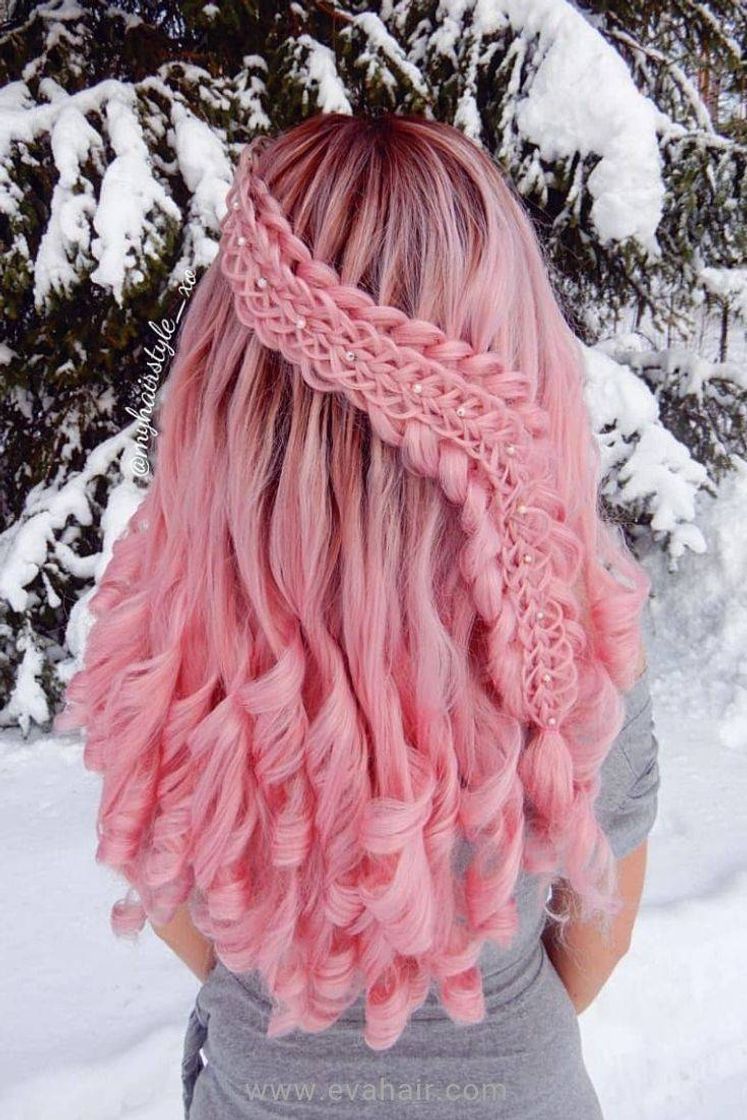 Fashion Cabelo rosa 