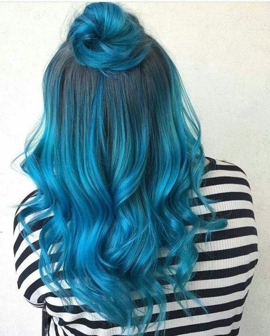 Fashion Cabelo azul 