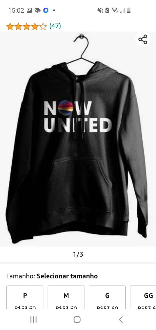 Moda Now united moletom