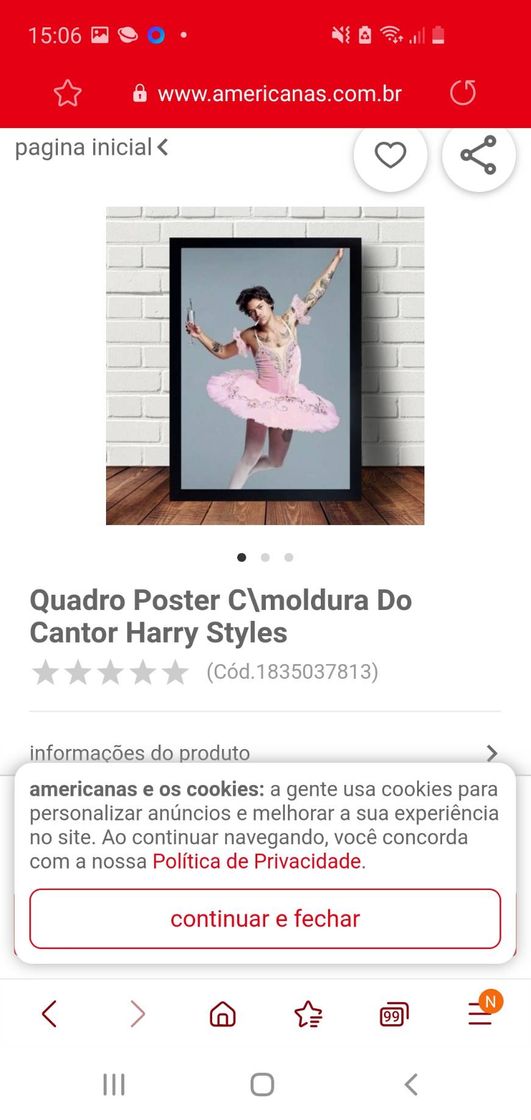 Moda Quadro Harry Styles