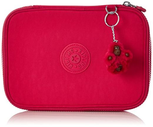 Kipling 100 Pens Estuche Grande, Rosa