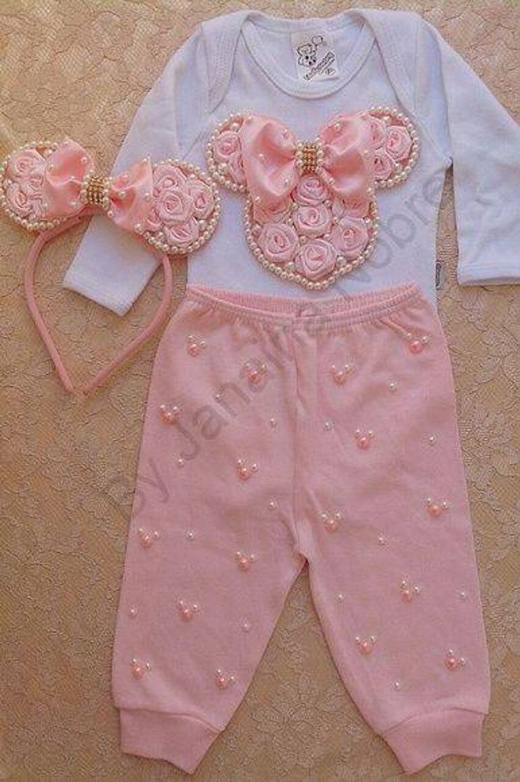 Moda Kit minnie rosa flores