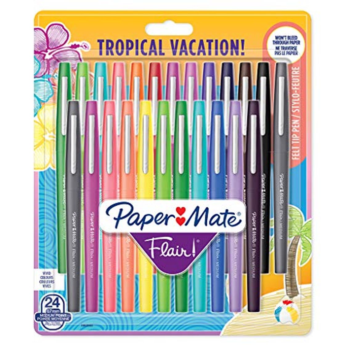 Social Paper Mate Flair rotuladores de punta de fieltro mediana