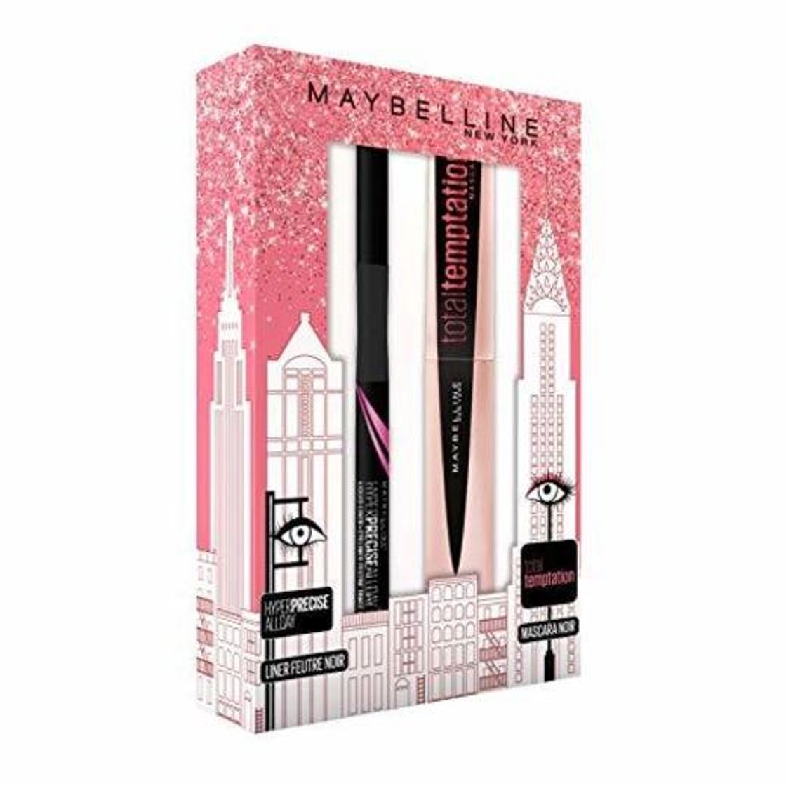 Belleza Maybelline New York Coffret Navidad Mascara total Temptation Negro