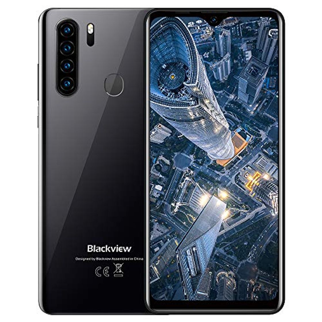 Producto Teléfono celular 4G, smartphone Blackview A80 Plus movíl libre con Android 10