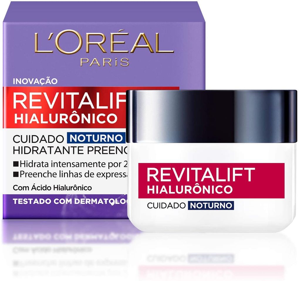 Fashion Creme Revitalift Hialurônico Noturno, L'Oréal Paris 