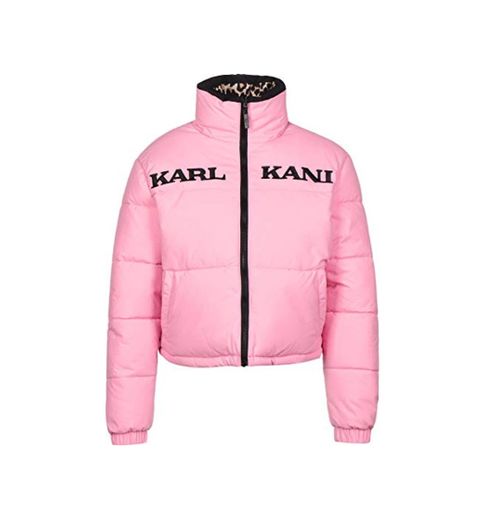 Karl Kani Retro Reverse Short Puffer Chaqueta de Invierno Pink