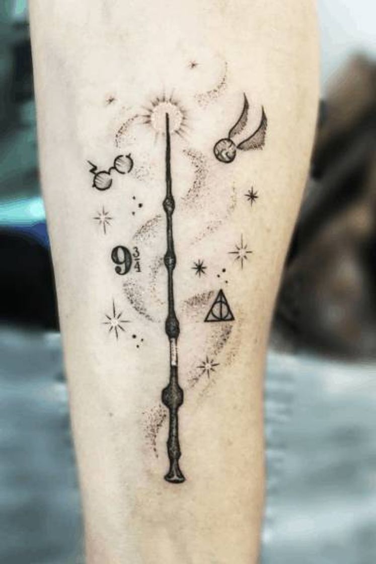 Fashion Harry Potter tattoo