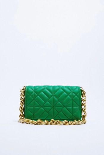 Bolso cadena verde Zara