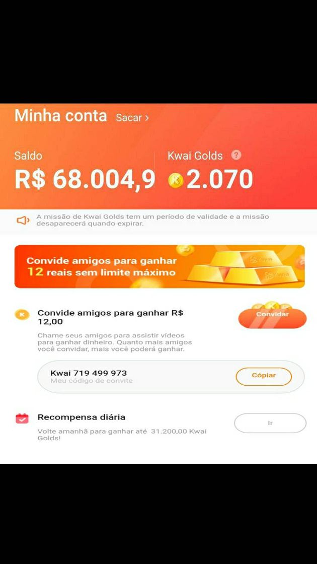 Moda Ganhe dinheiro asistindo e fazendo check-in todos dias 