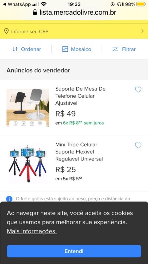 Fashion Mercado livre 