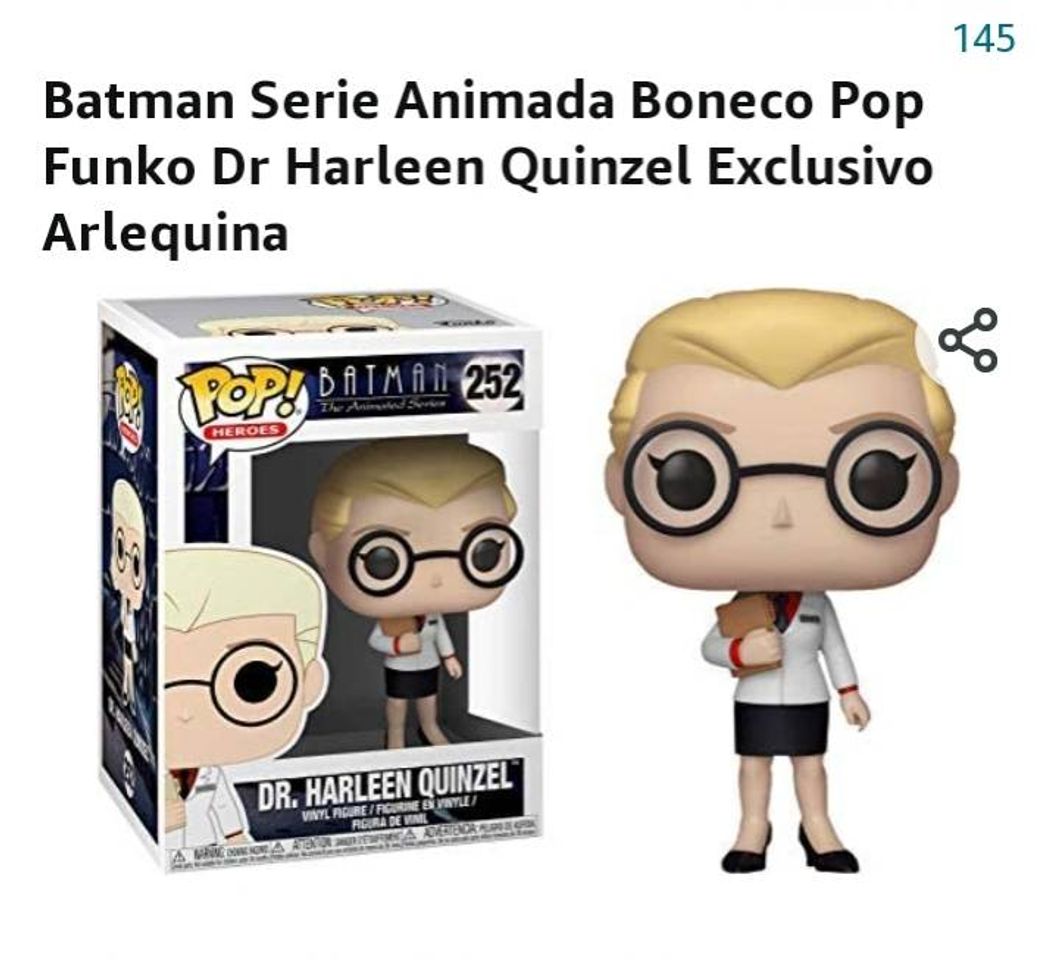 Fashion Batman Serie Animada Boneco Pop Funko Dr Harleen Quinzel ...