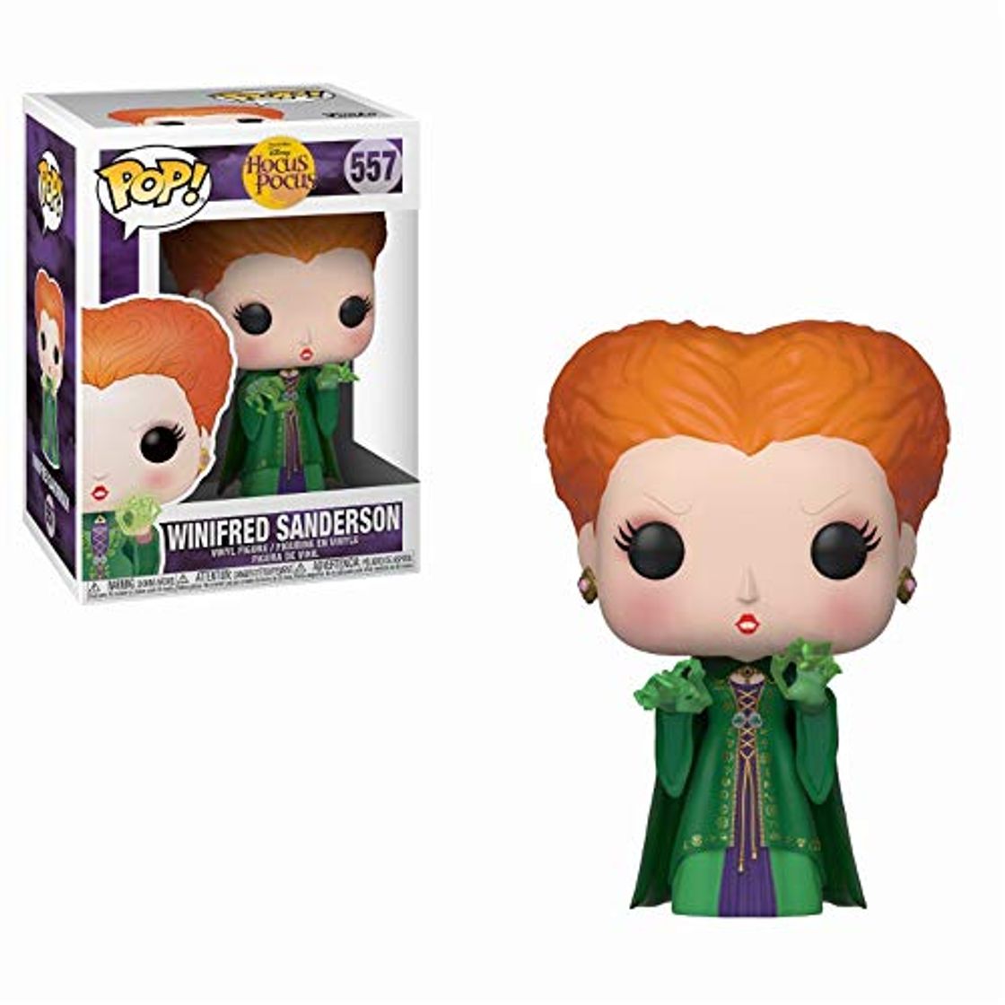 Game Funko- Pop Figura de Vinilo: Disney: Hocus Pocus-Winifred w/Magic Coleccionable,