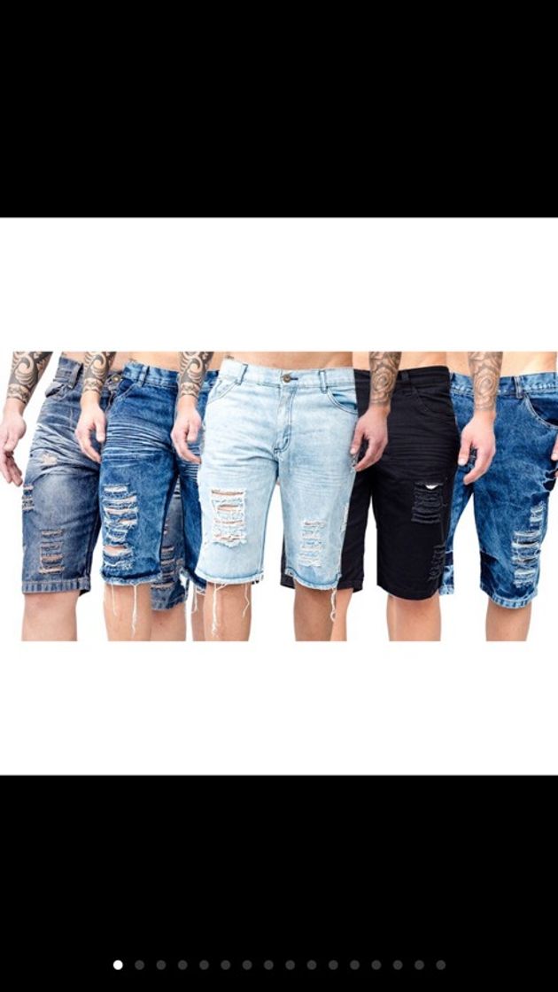 Moda Bermudas jeans 