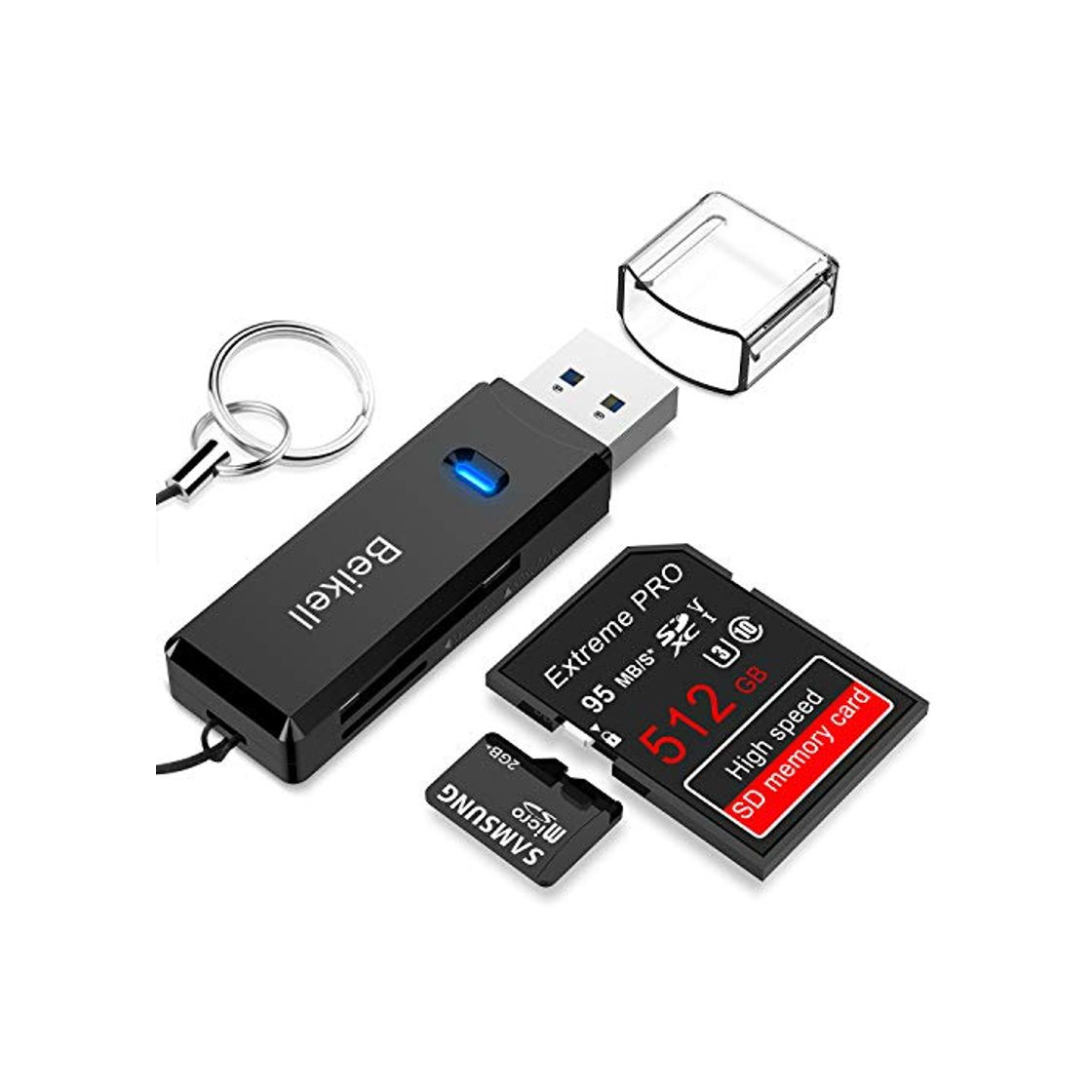 Electrónica Beikell Lector Tarjetas de Memoria SD/Micro SD