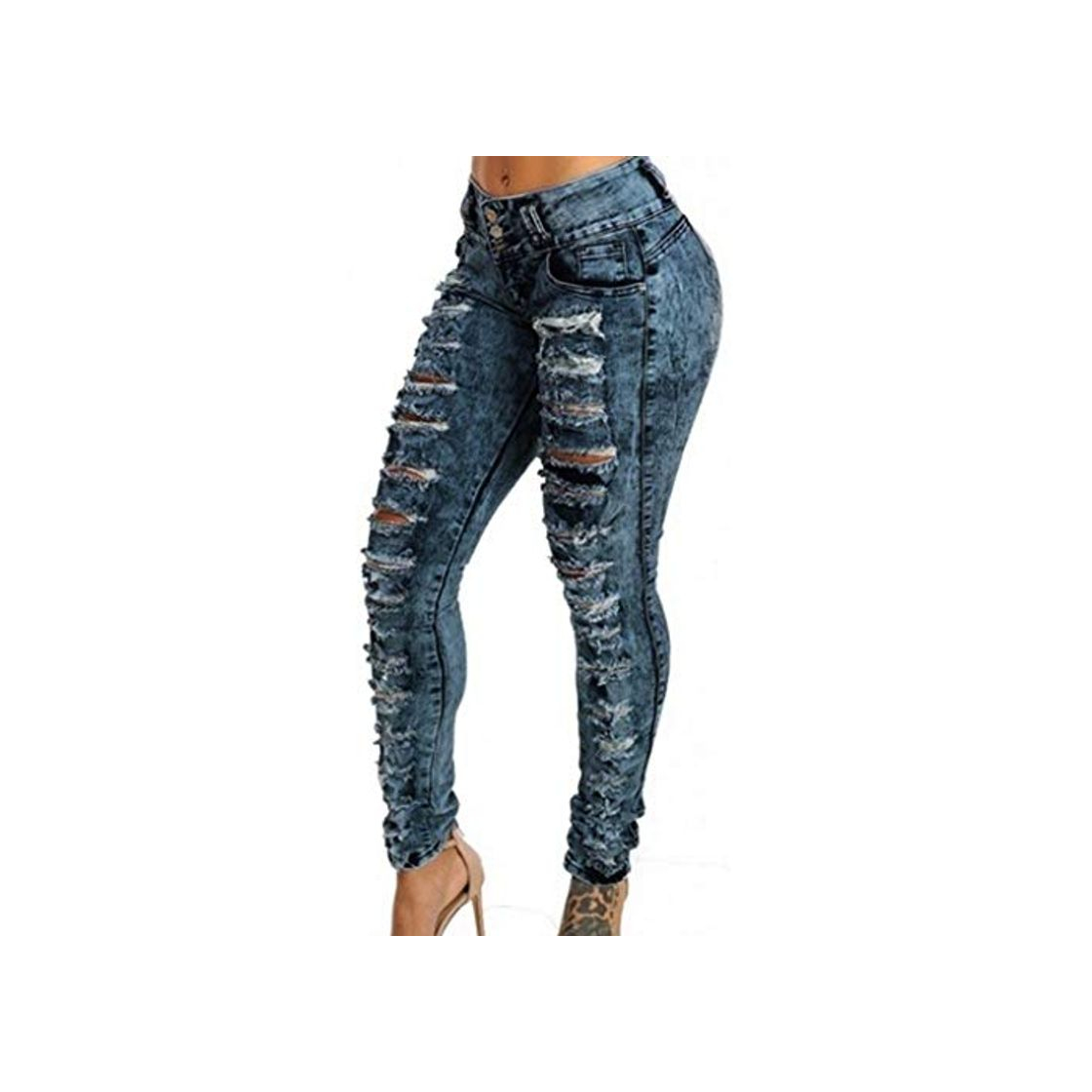 Moda Luckycat Vaqueros Jeans Push up Vaqueros Elasticos Mujer Cintura Alta Tallas Grandes Mujer Pantalones Jeans Mujer Elástico Flacos Skinny Slim Fit Jeans Vaqueros Skinny para Mujer